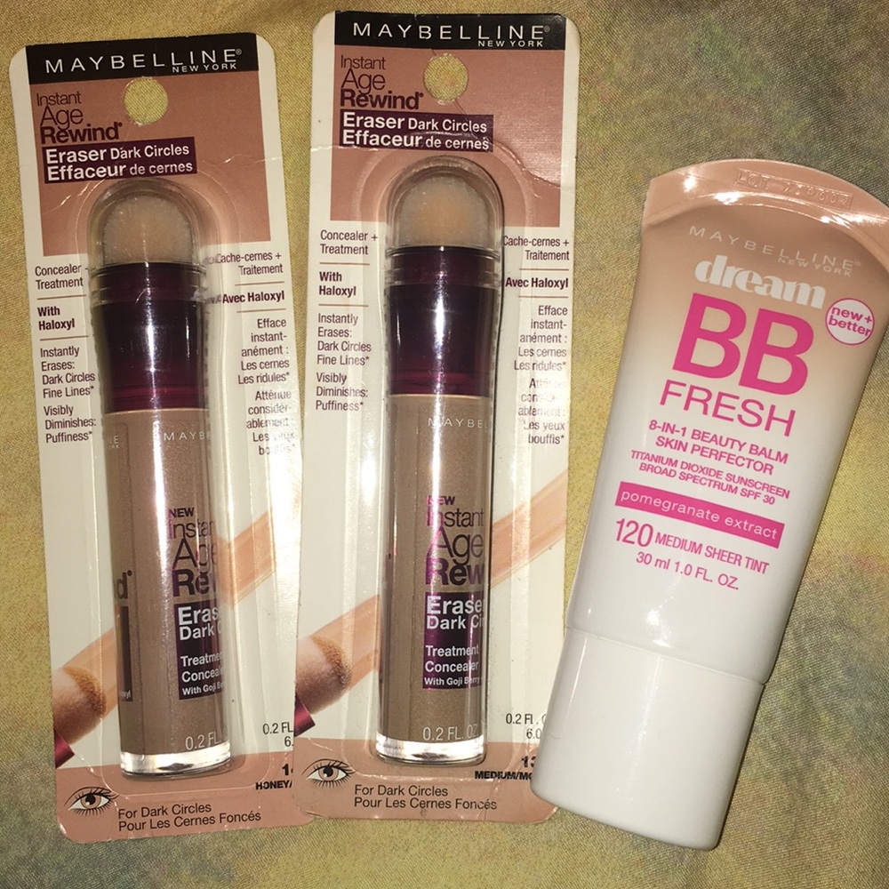 maybelline agerewind concealer and BB cream bundle